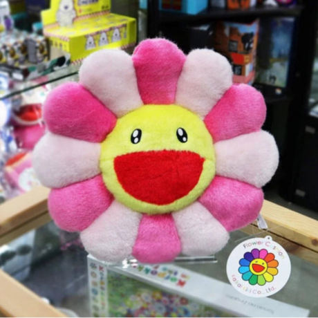 Takashi Murakami Kaikai Kiki Flower Plush Cushion Pink (30cm) TAKASHI MURAKAMI TAKASHI MURAKAMI - originalfook singapore