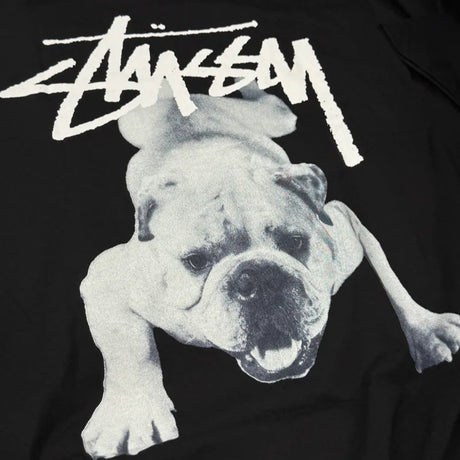 Stussy Bulldog Black Tee