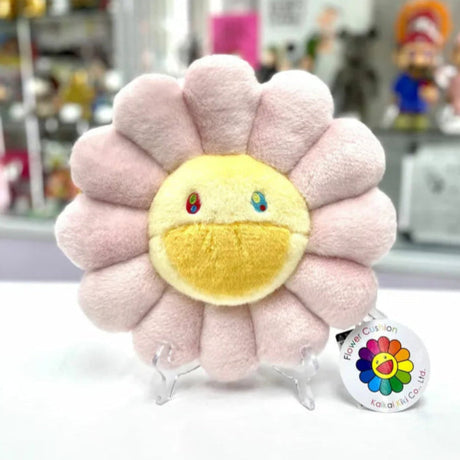 Takashi Murakami Kaikai Kiki Flower Plush Cushion Light Pink (30cm) TAKASHI MURAKAMI TAKASHI MURAKAMI - originalfook singapore