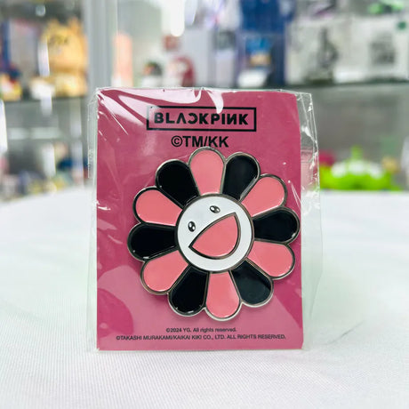 Takashi Murakami x BLACKPINK Flower Enamel Pin Black Pink TAKASHI MURAKAMI TAKASHI MURAKAMI - originalfook singapore