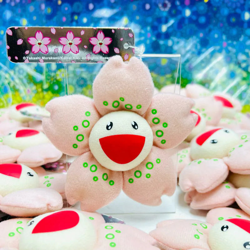 Takashi Murakami Kaikai Kiki Sakura Flower Plush Badge/Keychain/Pin TAKASHI MURAKAMI TAKASHI MURAKAMI - originalfook singapore