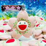 Takashi Murakami Kaikai Kiki Sakura Flower Plush Badge/Keychain/Pin TAKASHI MURAKAMI TAKASHI MURAKAMI - originalfook singapore