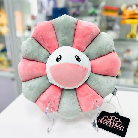 Takashi Murakami x BLACKPINK Flower Plush Cushion Grey Pink (30cm) TAKASHI MURAKAMI TAKASHI MURAKAMI - originalfook singapore