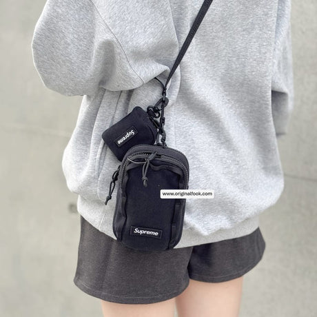 Supreme Camera Black Bag + Mini Pouch