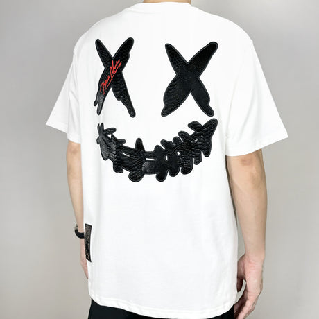 Rickyisclown [RIC] Mamba Embossed Smiley Tee White [R4220222B-N5] RICKYISCLOWN RICKYISCLOWN - originalfook singapore