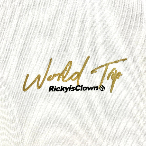 Rickyisclown [RIC] Map Smiley Tee White Gold Foil [R7230213B-R8] RICKYISCLOWN RICKYISCLOWN - originalfook singapore