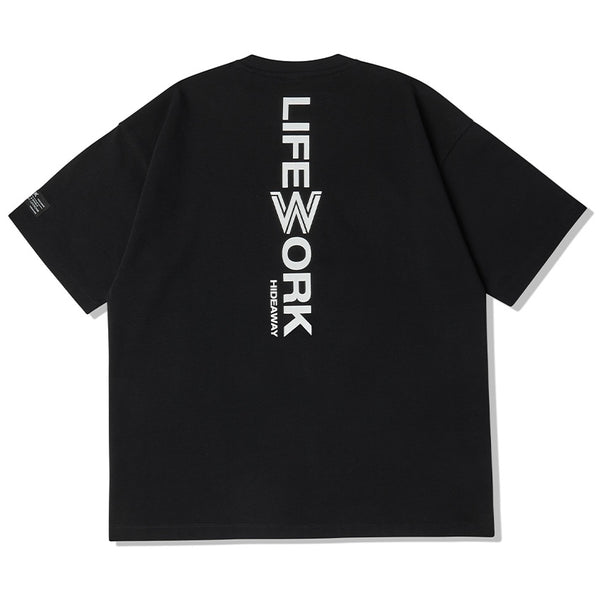 LifeWork Red Bulldog Logo Tee Black LifeWork LifeWork - originalfook singapore