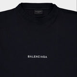 Balenciaga Faded Black Uniform Merch Oversized Fit Tee Black - ORIGINALFOOK