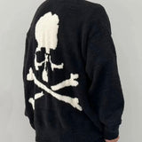 Mastermind World Lounge Cardigan Black White - ORIGINALFOOK