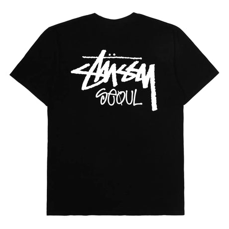 Stussy Stock Logo Tee Black (Seoul Exclusive) STUSSY STUSSY - originalfook singapore