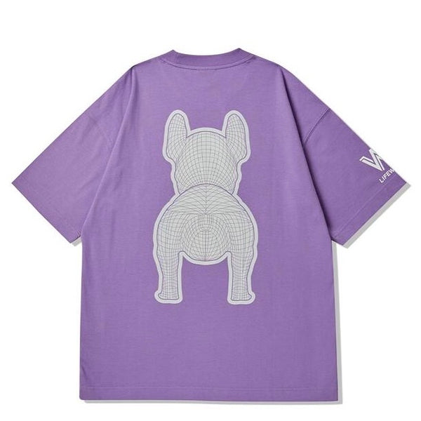 LifeWork Korea Bulldog Tee Purple LifeWork LifeWork - originalfook singapore