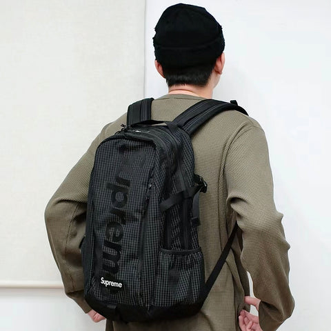 LifeWork Jacquard Monogram Hobo Bag Black