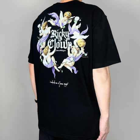 Rickyisclown [RIC] Cherub Gothic Logo Tee Black [R11220413A-M6] RICKYISCLOWN RICKYISCLOWN - originalfook singapore