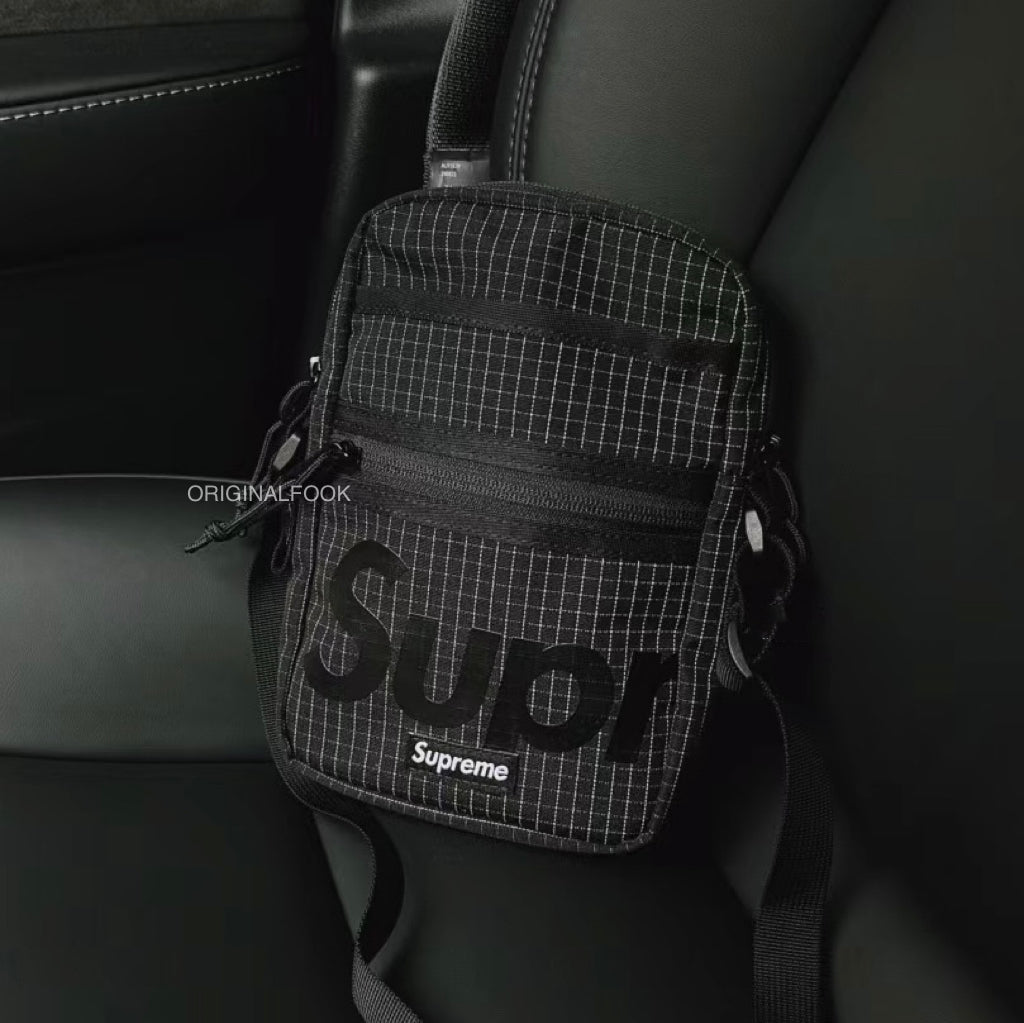 Supreme Reflective Shoulder Bag Black supreme supreme - originalfook singapore