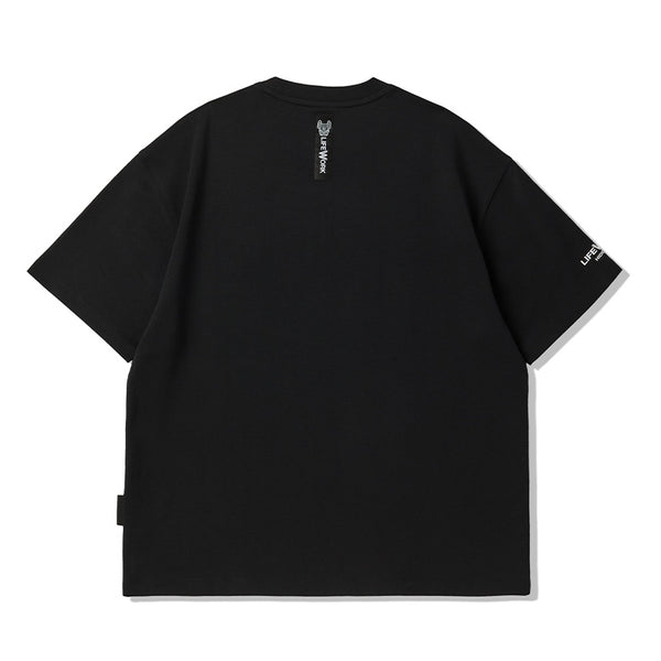 LifeWork Korea Round Patch Logo Tee Black LifeWork LifeWork - originalfook singapore