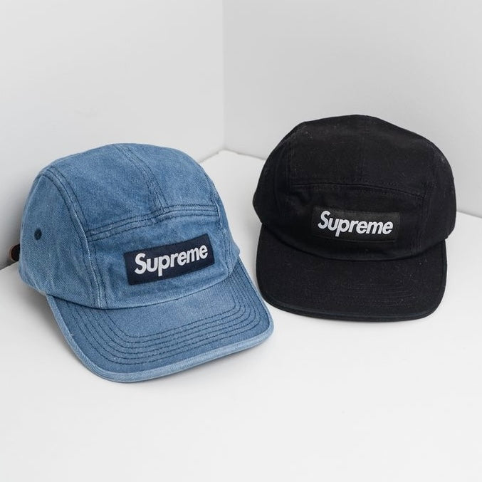 Supreme Washed Chino Twill Camp Cap Black supreme supreme - originalfook singapore