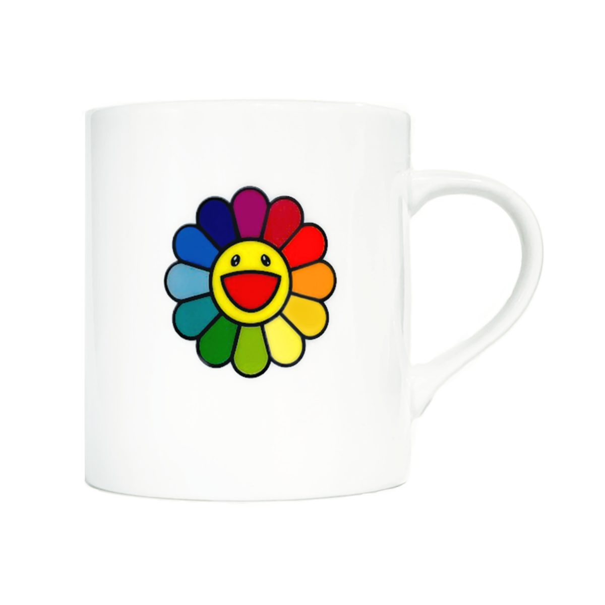 Takashi Murakami Kaikai Kiki Rainbow Flower Logo Mug TAKASHI MURAKAMI TAKASHI MURAKAMI - originalfook singapore