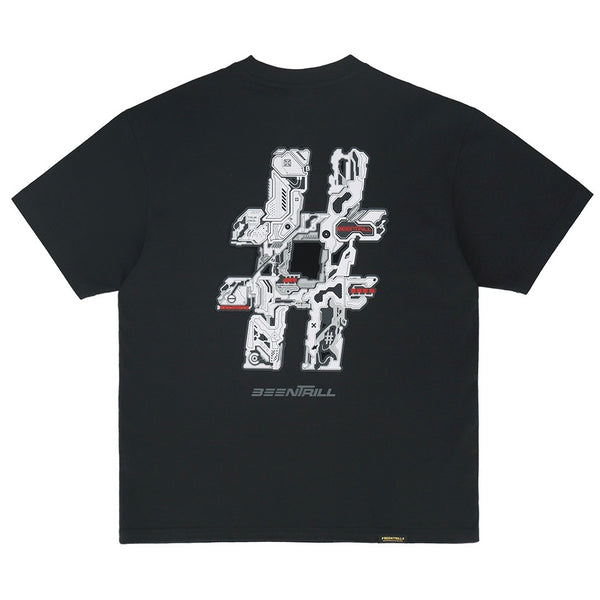 Been Trill Gundam Logo Tee Black lifework lifework - originalfook singapore