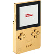 Supreme Analogue Pocket Gold apparel featuring a gold-colored design, showcasing the branded graphic on the clothing.