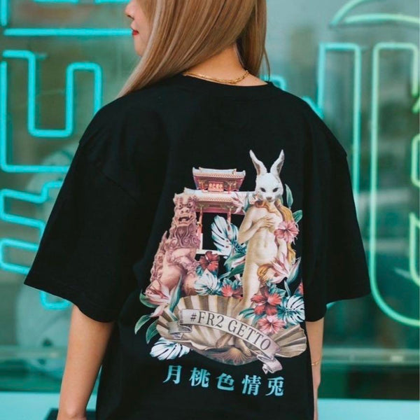 FR2 JAPAN Venus Rabbit Tee Black Tiffany (Japan Exclusive) #FR2 #FR2 - originalfook singapore