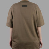 FEAR OF GOD Essentials Felt Logo Tee Wood FEAR OF GOD FEAR OF GOD - originalfook singapore