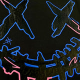 Rickyisclown Neon Graffiti Embossed Black Tee R37250210M (B10)
