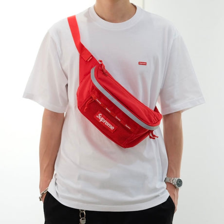 Supreme Reflective Waist Bag Red SUPREME SUPREME - originalfook singapore