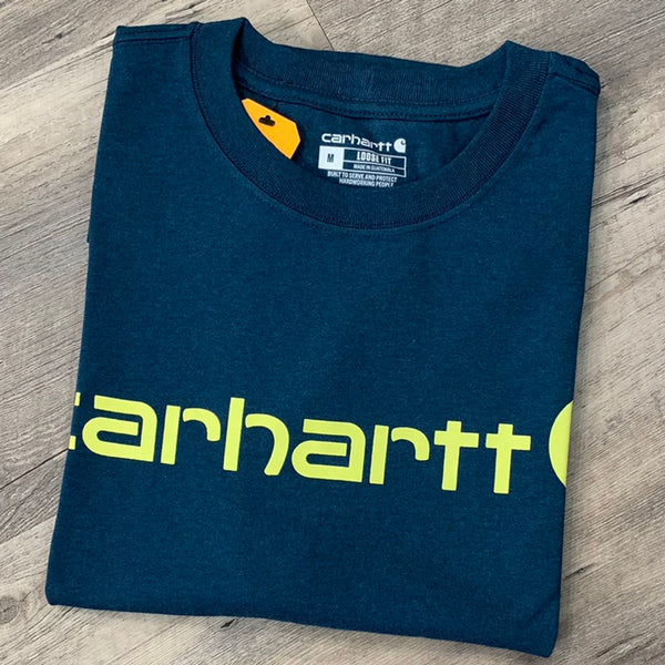 Carhartt K195 Signature Logo Tee Jade Heather carhartt carhartt - originalfook singapore