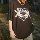 Human Made X KAWS Logo Tee Black HUMAN MADE HUMAN MADE - originalfook singapore