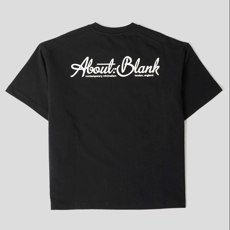 About:Blank Banner Tee Black - ORIGINALFOOK
