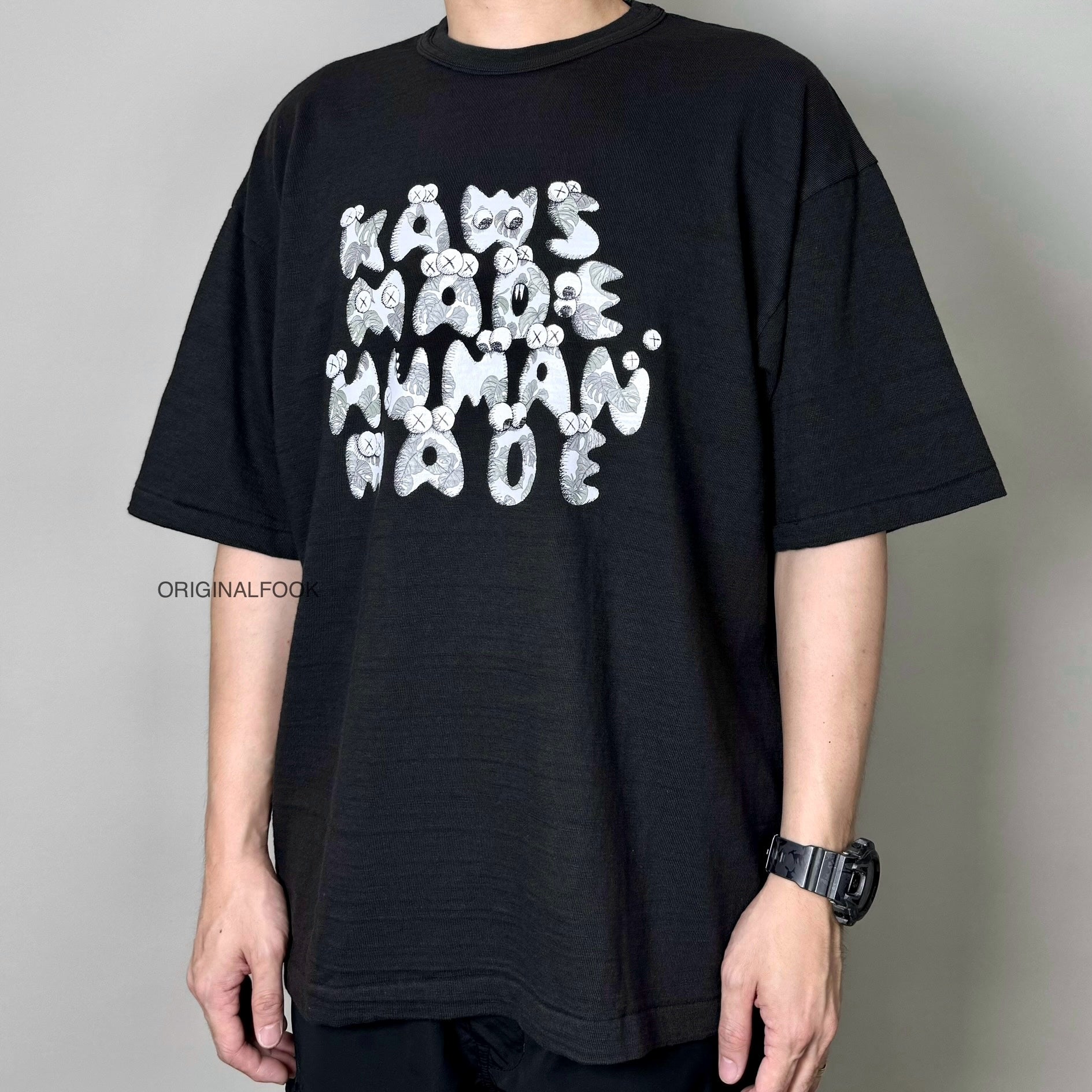 Human Made X KAWS Tee #4 Black - | ORIGINALFOOK