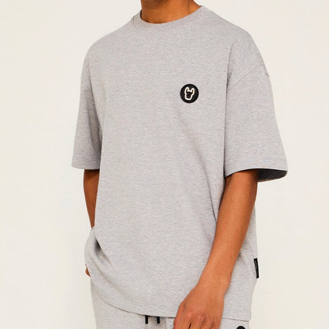 LifeWork Round Patch Logo Tee Grey