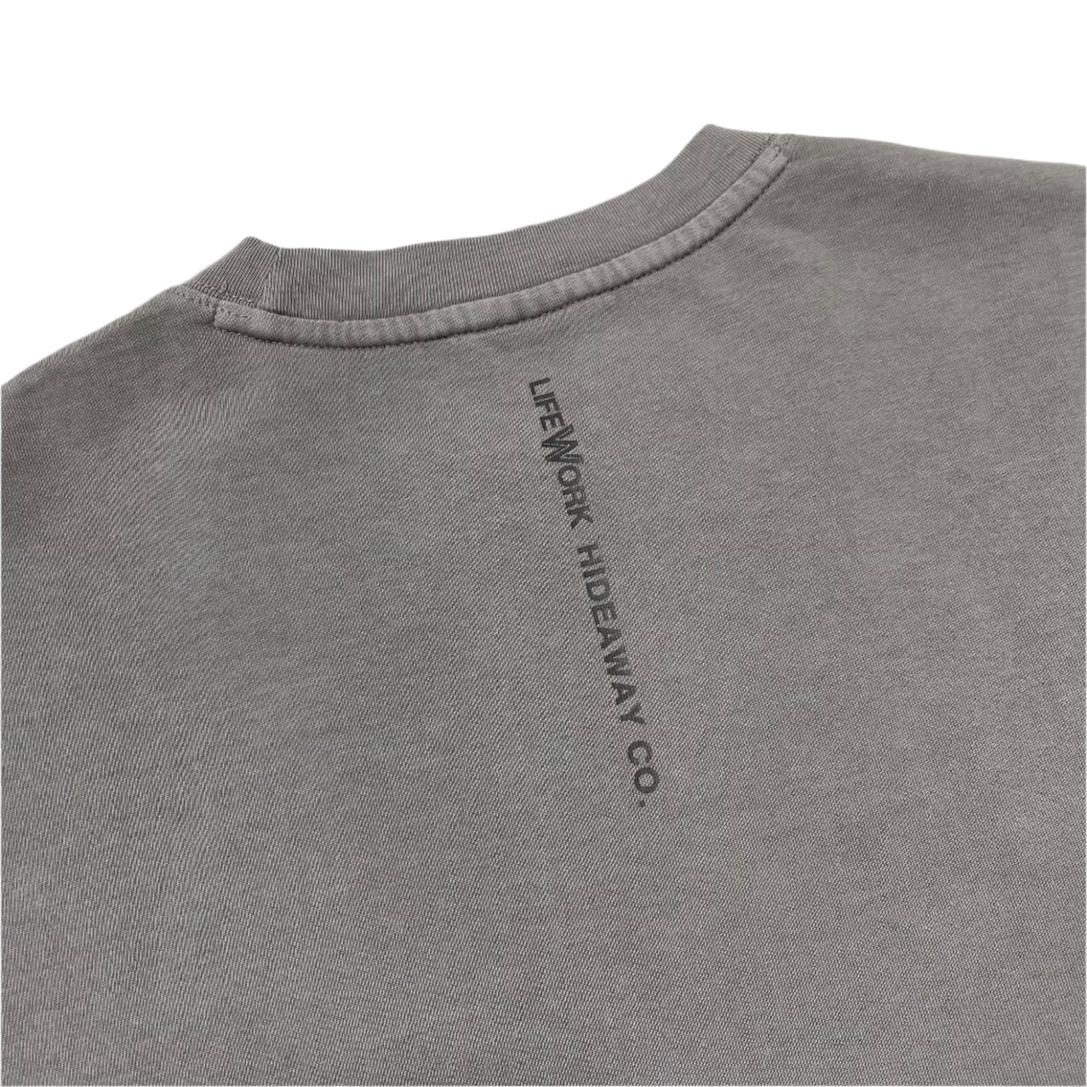 LifeWork Patch Logo Tee Light Charcoal - ORIGINALFOOK