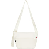 Supreme Reflective Logo Denim Messenger Bag White