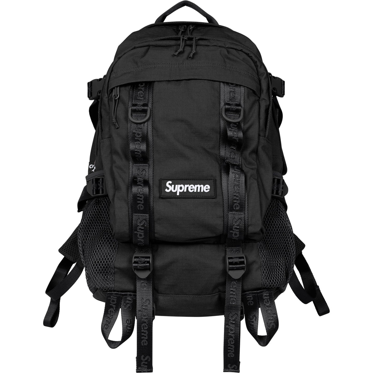Supreme Logo Backpack Black - ORIGINALFOOK