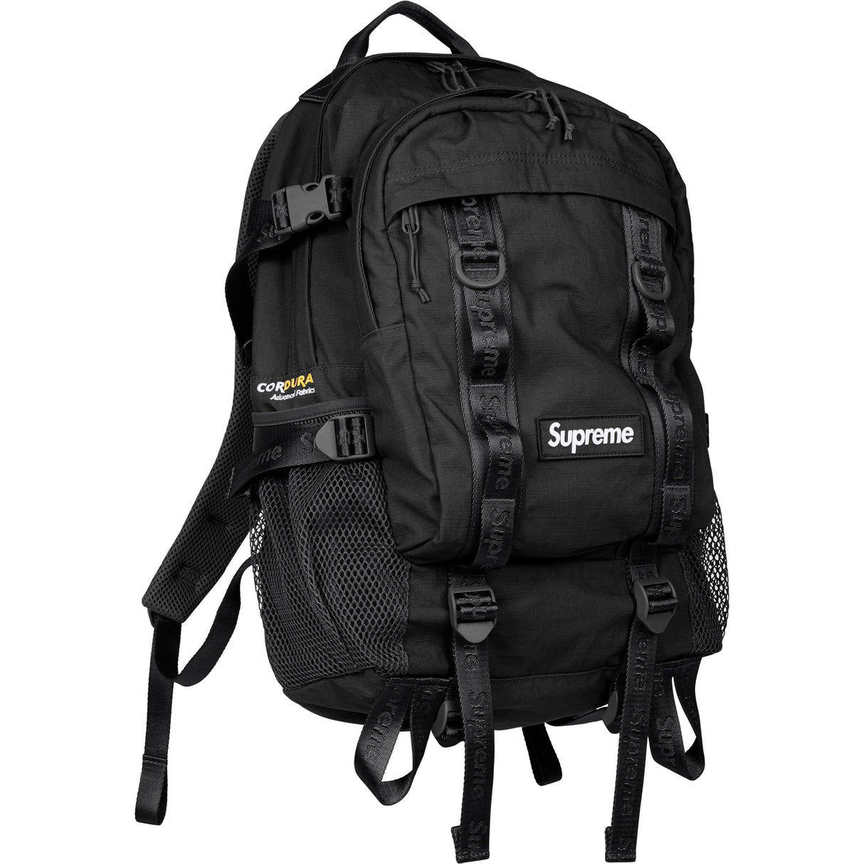 Supreme Logo Backpack Black - ORIGINALFOOK