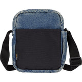 Supreme Reflective Logo Denim Shoulder Bag Washed Indigo