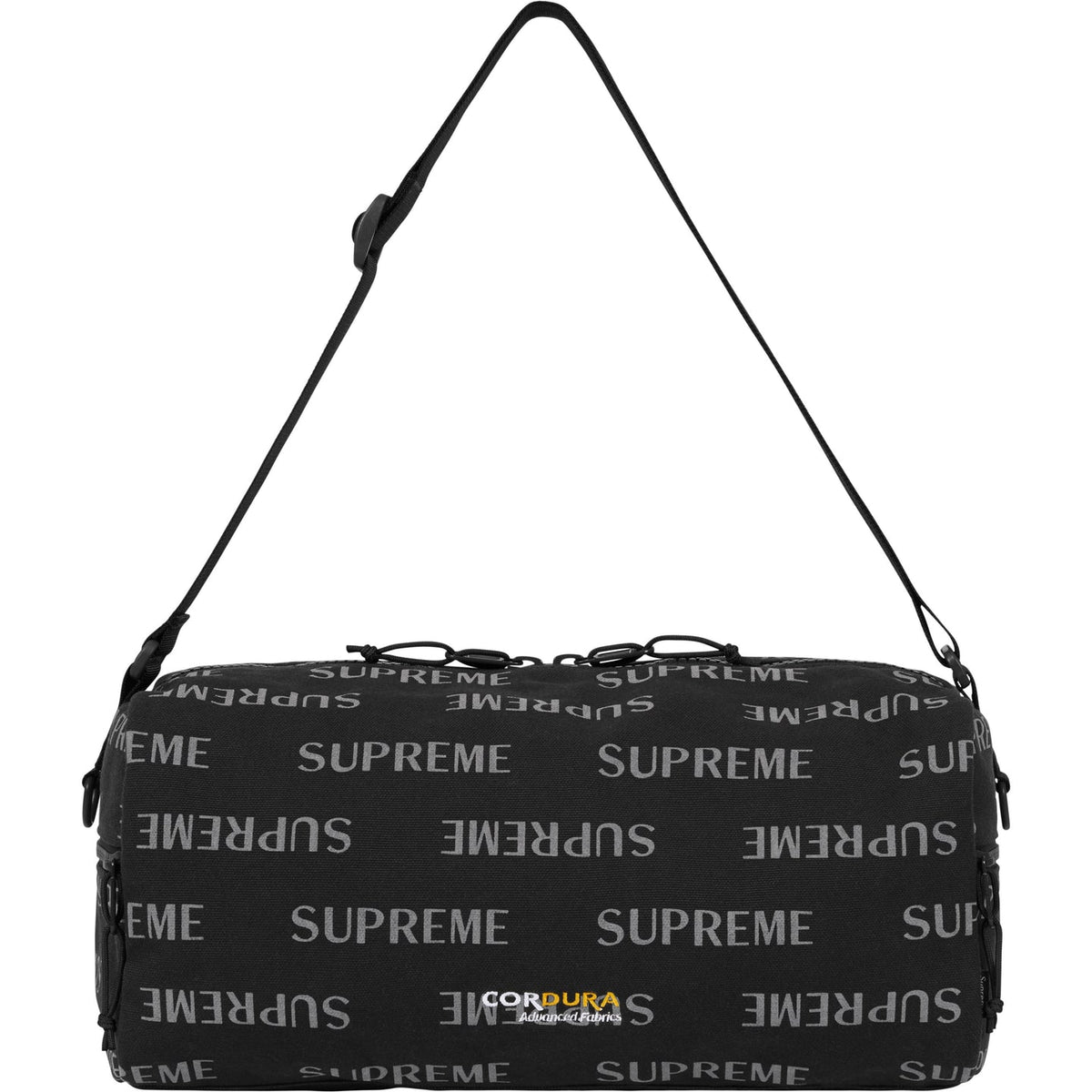 Supreme Reflective Monogram Logo Utility Bag Black