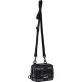 Supreme Reflective Monogram Logo Mini Shoulder Bag Black