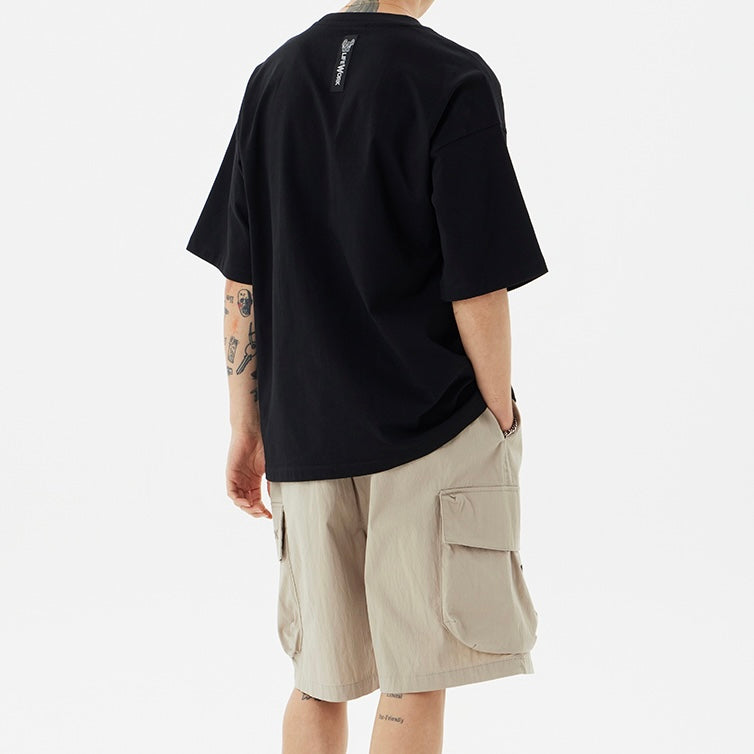 LifeWork Cargo Pocket Shorts Stone LIFEWORK LIFEWORK - originalfook singapore
