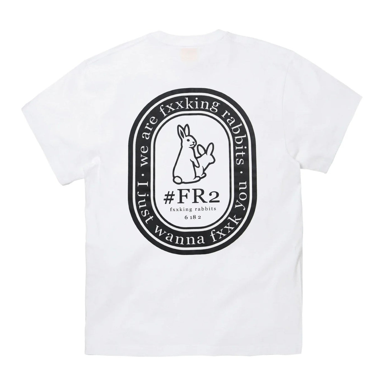 FR2 Fxxking Rabbits Oval Logo Tee White #FR2 #FR2 - originalfook singapore