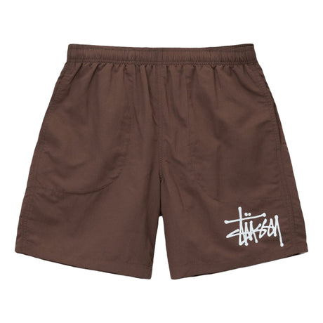 Stussy Basic Big Logo Nylon Shorts Coffee STUSSY STUSSY - originalfook singapore