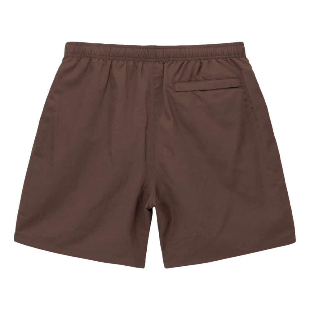 Buy Stussy Basic Big Logo Nylon Shorts Brown online in Singapore