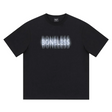 Boneless Blurred Foam Letter Logo Tee Black - ORIGINALFOOK