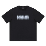 Boneless Blurred Foam Letter Logo Tee Black - ORIGINALFOOK