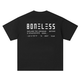 Boneless Signature Slogan Tee Black - ORIGINALFOOK
