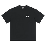Boneless Textured Patchwork Tee Black - ORIGINALFOOK