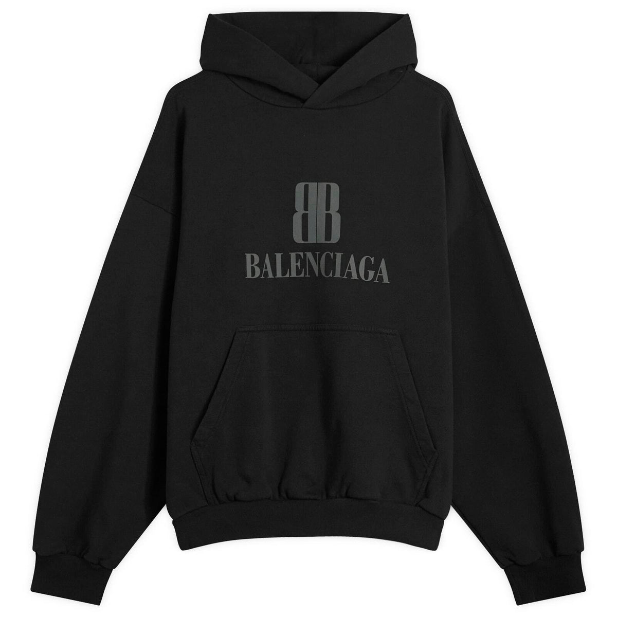 Balenciaga Nano BB Medium Fit Hoodie Black - ORIGINALFOOK