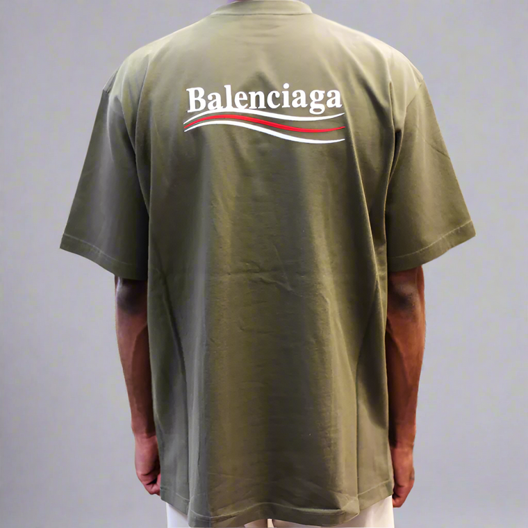Balenciaga t deals shirt mens olive