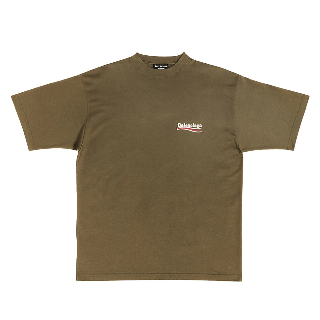 Balenciaga t shirt olive outlet